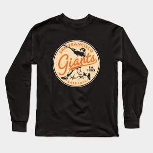 Retro Giants Willie Mays by Buck Tee Long Sleeve T-Shirt